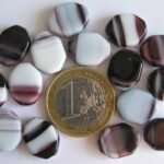 0080257 Wit met paars gemeleerde schijf-0
