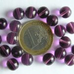 0080298 Amethyst round 8 mm. 20 Pc.-0