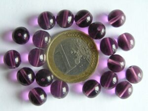 0080298 Amethyst round 8 mm. 20 Pc.-0