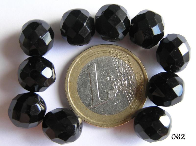 0010406 Zwart facet geslepen 10 mm-0 0010406 Zwart facet geslepen 10 mm-0