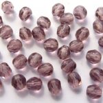 0080503 Light Amethyst facet 6 mm-0