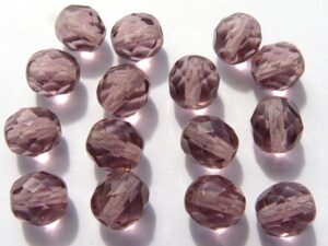 0080505 Light Amethyst facet 8 mm. 15 Pc.-0