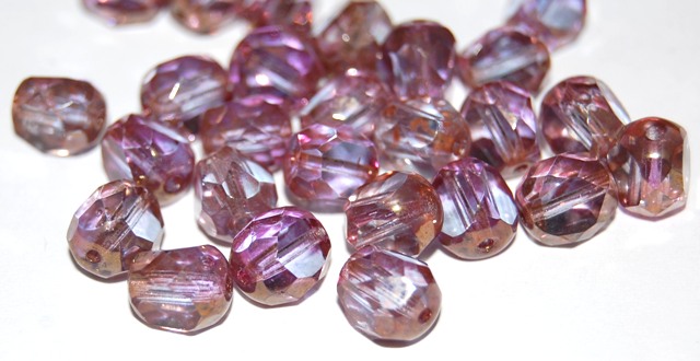 0080514 Crystal Purple Bronze Special Cut facet 8 mm. 15 Pc.-0