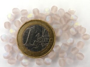 0080517 Matte Light Amethyst met AB facet 4 mm.-0