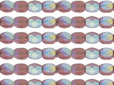 0080548 Matte Amethyst met AB facet, 4 mm.-0