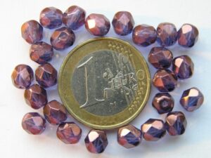 0080556 Paars , violet (Vega)Luster glans 6 mm.-0