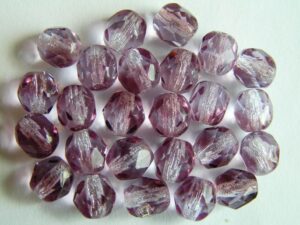 0080570 Amethyst met transparant gemeleerd facet 6 mm.-0