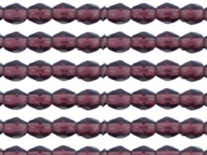0080581 Dark Amethyst facet, 3 mm.-0