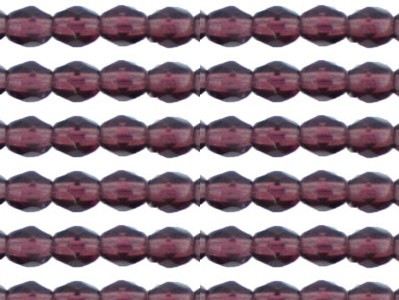 0080581 Dark Amethyst facet, 3 mm.-0