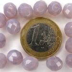 0080613 Light Opal ( Milky) Amethyst facet 8 mm.-0