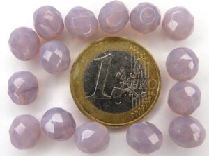 0080613 Light Opal ( Milky) Amethyst facet 8 mm.-0