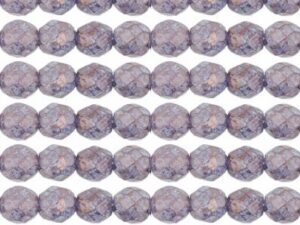 0080619 Luster-Stone Amethyst facet, 8 mm. 15 Pc.-0