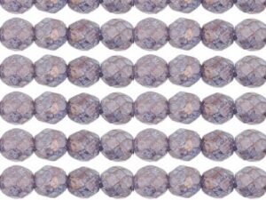 0080619 Luster-Stone Amethyst facet, 8 mm. 15 Pc.-0