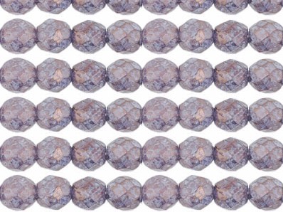 0080619 Luster-Stone Amethyst facet, 8 mm. 15 Pc.-0