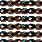 0080639 Jet/Luster metallic Amethyst facet, 6 mm.-0