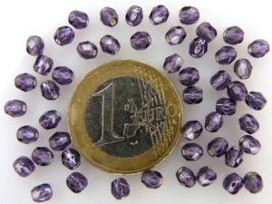 0080671 Tanzanite silverlined facet 4 mm.-0