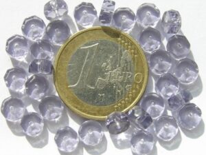 0080677 Tanzanite rondellen, rand facet 6 x 3 mm.-0