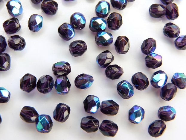0080685 Tanzanite AB facet 4 mm. 50 Pc.-0