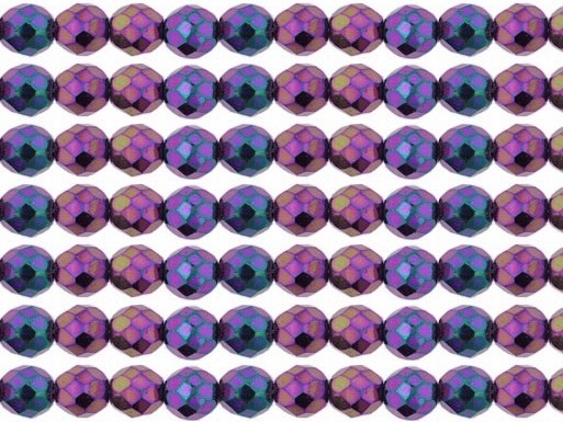 0080693 Jet Iris Purple facet 8 mm. 15 Pc.-0
