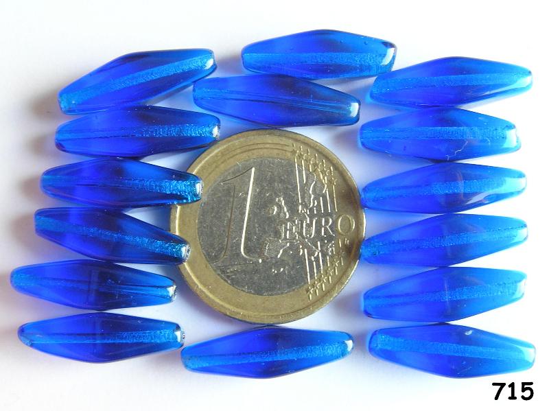 0090014 Blauwe lange dubbele piramide 15 Pc.-0