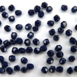 0090101 Opaque Navy Blue facet 3 mm. 65 stuks-0