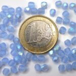 0090126 Mat Light Sapphire AB facet 4 mm. 50 Pc.-0