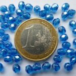 0090313 Capri Blue facet met hematietglans 4mm.-0