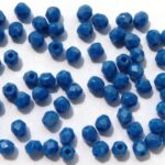 0090141 Opaque Blue Facet 3mm. 65 stuks-0