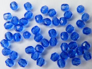 0090145 Sapphire Blue facet , 4 mm.-0