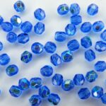 0090146 Sapphire Bleu – AB, facet , 4 mm.-0