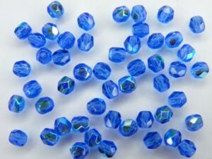 0090146 Sapphire Bleu - AB, facet , 4 mm.-0