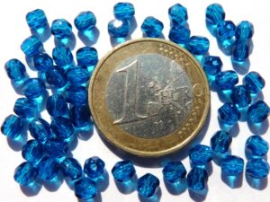 0090301 Capri Blue facet 4 mm.-0