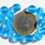 0090312 aquablauw facet 8 mm.-0