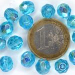 0090315 Aquamarine AB facet 8 mm. 15 stuks-0