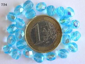 0090318 Aqua blauw facet met AB 6 mm.-0