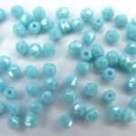 0090322 Sky Bue Coral luster facet, 3 mm. 50 Pc.-0