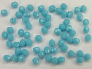 0090355 Blue Turquoise facet 3 mm. 65 Pc.-0