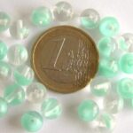 0100007 Aqua met transparant rond 7 mm.-0