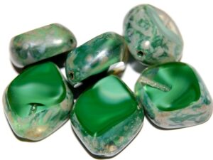 0100076 Milky Green Silver Travertin Table Cut. 1 Pc.-0