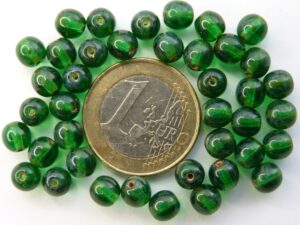 0100123 Emerald Travertin round 6 mm. 40 Pc.-0