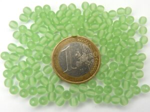 0100181 Mat Peridot green 4 mm. 150 stuks-0