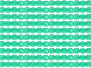 0100350 Green Turquoise facet, 4 mm.-0