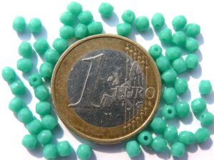 0100351 Green Turquoise facet 3 mm. 60 Pc.-0