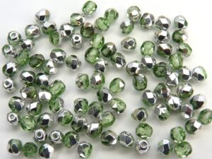 0100363 Peridot Half Labrador facet 4 mm. 50 St.-0