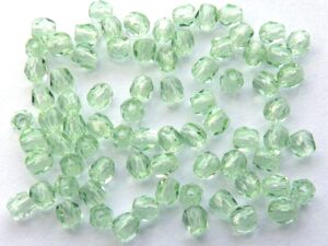 0100394 Light Peridot facet 3 mm.-0