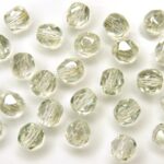 0100398 Crystal Viridian facet 6 mm. 25 Pc.-0