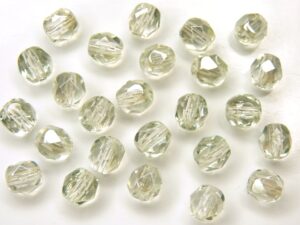 0100398 Crystal Viridian facet 6 mm. 25 Pc.-0