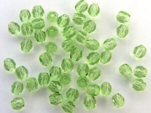 0100405 Light Green facet 4 mm. 50 stuks-0