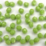 0100491 Opaque Light Olivine facet , 4 mm. 50 stuks-0