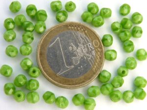 0100496 Green Silk facet 4 mm. 50 stuks-0